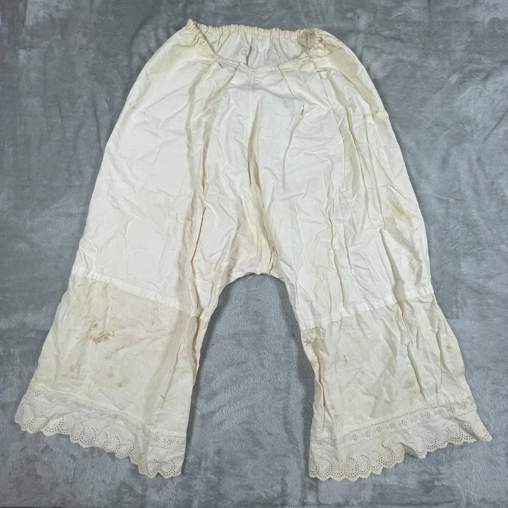 Vintage Raggedy Ann Mask Pantaloons Pants Halloween Scary Horror 1970s Handmade